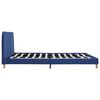 vidaXL Bed Frame without Mattress Blue Fabric 150x200 cm King Size
