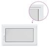 vidaXL Basement Window "RISOR" 100x60 cm Tilt&Turn DIN Right White