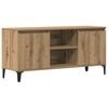 vidaXL TV Cabinet Artisan Oak 102x35x50 cm Engineered Wood