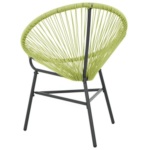 vidaXL Garden Acapulco Chair Poly Rattan Green