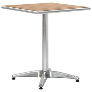 vidaXL Table Silver Aluminum and Plastic