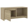 vidaXL TV Cabinet Sonoma Oak 90x35x40 cm Engineered Wood