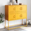 vidaXL Sideboard Mustard Yellow 100.5x39x107 cm Steel