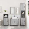 vidaXL Bathroom Mirror Cabinet Grey Sonoma 65x20x60 cm Engineered Wood