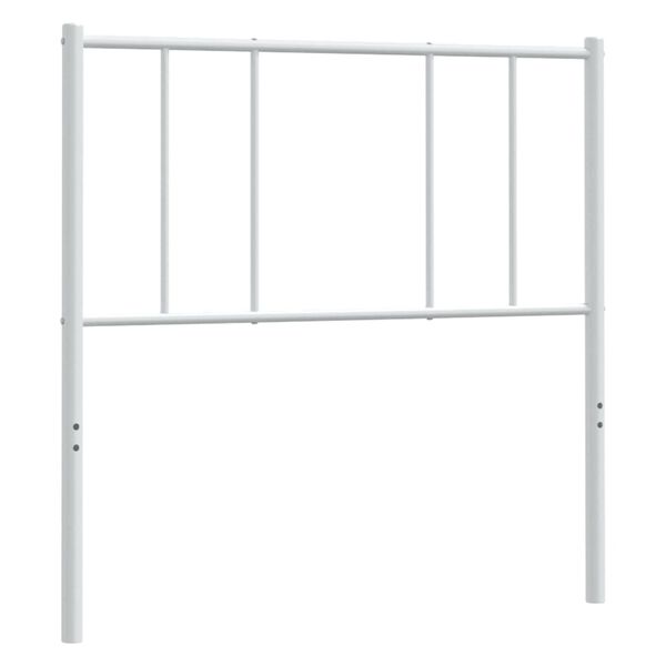 vidaXL Metal Headboard White 107 cm