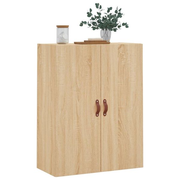 vidaXL Wall Mounted Cabinet Sonoma Oak 69.5x34x90 cm