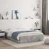 vidaXL Bed Frame with Drawers without Mattress Concrete Grey 120x200 cm