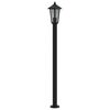 vidaXL Outdoor Floor Lamps 3pcs Black 120 cm Stainless Steel