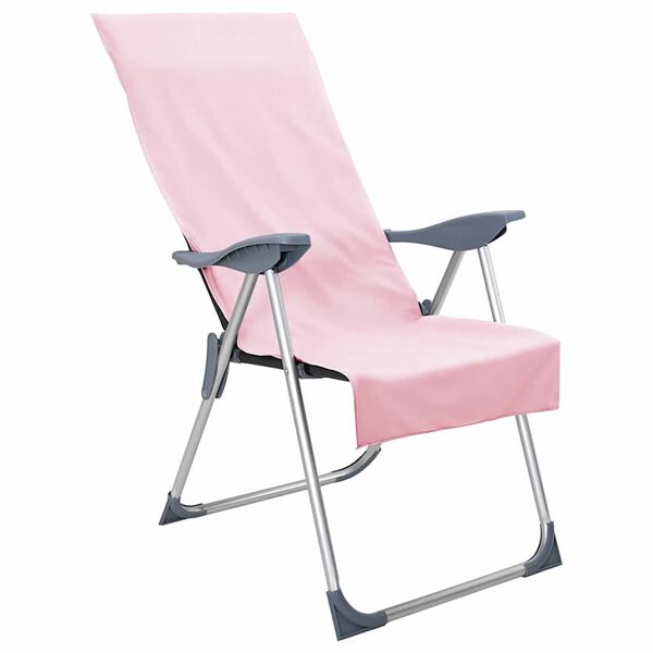 vidaXL Outdoor Chair Towels 2 pcs Pink 130 x 60 cm