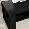 vidaXL Coffee Table Black Oak 92 x 49.5 x 45 cm Engineered Wood