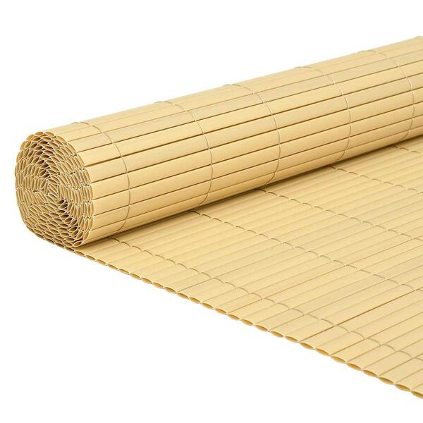 vidaXL Garden Fence Double-Sided Yellow 1.8x3 m PVC