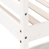 vidaXL Loft Bed without Mattress White 100x200 cm Solid Wood Pine