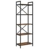 vidaXL Bookshelf Smoked Oak 56 x 34 x 171 cm Engineered Wood