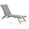 vidaXL Sun Loungers 2 pcs Textilene and Steel