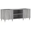 vidaXL Record Cabinet Grey Sonoma 121x38x48 cm Engineered Wood