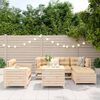 vidaXL 7 Piece Garden Sofa Set Solid Wood Pine