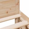 vidaXL Bed Frame without Mattress with Headboard 90x190 cm Single Solid Wood Pine