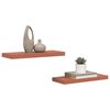vidaXL Wall Shelf 2 pcs Red 60 x 23 x 4 cm Engineered Wood