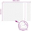 vidaXL Fence with Posts Silver 0.6 x 100 m PVC-coated steel
