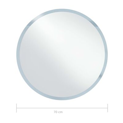 vidaXL Bathroom LED Mirror 70 cm
