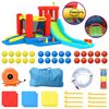 Happy Hop Bouncy Castle with Slide and Splash Pool 330x441x233 cm