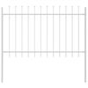 vidaXL Garden Fence White 1.7 x 0.8 m Powder-coated steel
