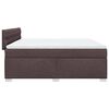 vidaXL Box Spring Bed with Mattress Dark Brown 180x200 cm Fabric