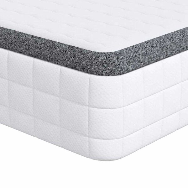 vidaXL Mattress White and Grey 80 x 200 cm Bonell Spring