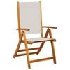 vidaXL Folding Garden Chairs 4 pcs Solid Wood Acacia and Textilene