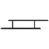 vidaXL Wall-mounted TV Shelf with Shelf Black oak 125 x 18 x 23 cm