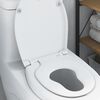 vidaXL Toilet Seat White 44.5 x 37.3 x 4.3 cm Duroplast