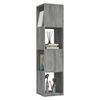 vidaXL Rotating Cabinet Concrete Grey 34.5x34.5x75.5 cm Engineered Wood