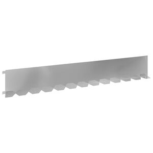 vidaXL Lawn Edging 20 pcs 102 x 15 x 4 cm Steel Silver
