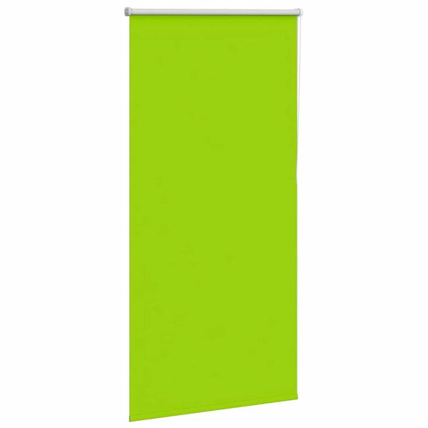 vidaXL Roller Blind Blackout Leaves Green 80x130 cm Fabric Width 75.7 cm Polyester