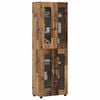 vidaXL Highboard FLORIN Old Wood 60 x 35 x 182 cm Engineered Wood
