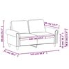 vidaXL 2-Seater Sofa Cream 120 cm Faux Leather