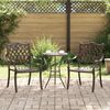 vidaXL Garden Chair 2 pcs Bronze 55 x 56.5 x 91cm Aluminium