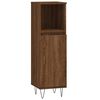 vidaXL 3 Piece Bathroom Cabinet Set Brown Oak Engineered Wood