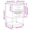 vidaXL Bedside Cabinet Pink 36x39x60.5 cm Steel