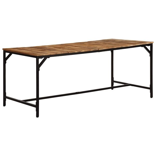 vidaXL Dining Table 180x90x75 cm Solid Wood Rough Mango