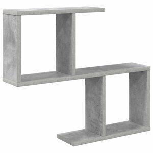vidaXL Wall Shelf Concrete Grey 60 x 12 x 50.5 cm Engineered Wood
