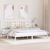 vidaXL Bed Frame without Mattress White 200x200 cm Solid Wood
