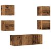 vidaXL 5 Piece TV Cabinet Set Wall-mounted Old Wood Engineered Wood