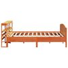 vidaXL Bed Frame without Mattress Wax Brown 180x200 cm Super King Solid Wood Pine
