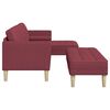 vidaXL Sofa Set 2 pcs Wine red 173 x 131 x 67 cm Fabric