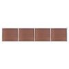 vidaXL Fence Panel Set WPC 699x146 cm Brown