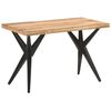 vidaXL Dining Table 120x60x76 cm Solid Acacia Wood