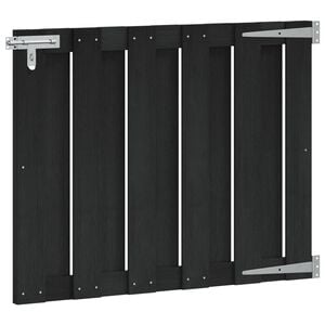 vidaXL Garden Gate 100 x 80 cm WPC and Aluminium Black