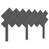 vidaXL Bed Headboard Grey 141x3x80.5 cm Solid Wood Pine