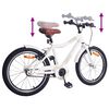 vidaXL Kids Bike 18'' for 5-7 Years Old white